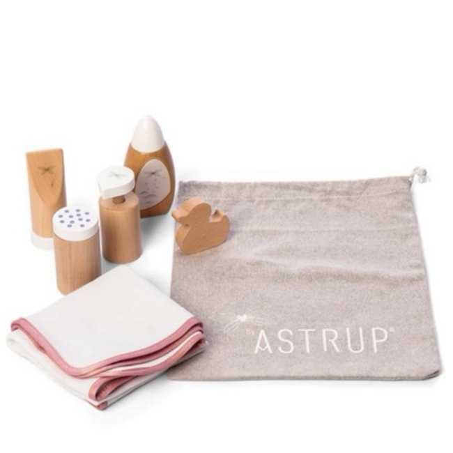 Set soins & bain - Jeu en bois pour poupée