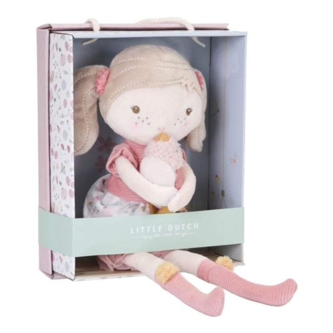 Poupée avec petit animal - 35 cm