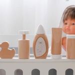 Set soins &amp; bain - Jeu en bois pour poupée